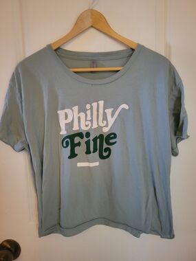 Next Level Apparel Mint Green "Philly Fine" Graphic Tee